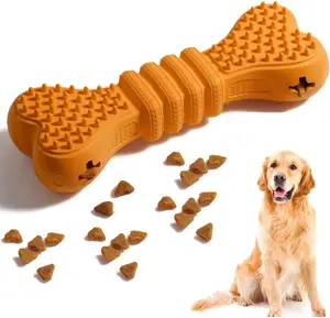 Dog Chew Toys,Dog Toothbrush Care Cleaning Stick,Dog Toothbrush Chew Toy Stick for Dog Dental Care- Safe,Teeth Cleaning Chewing Bones for Large/Medium/Small Dogs Puppy (Orange)