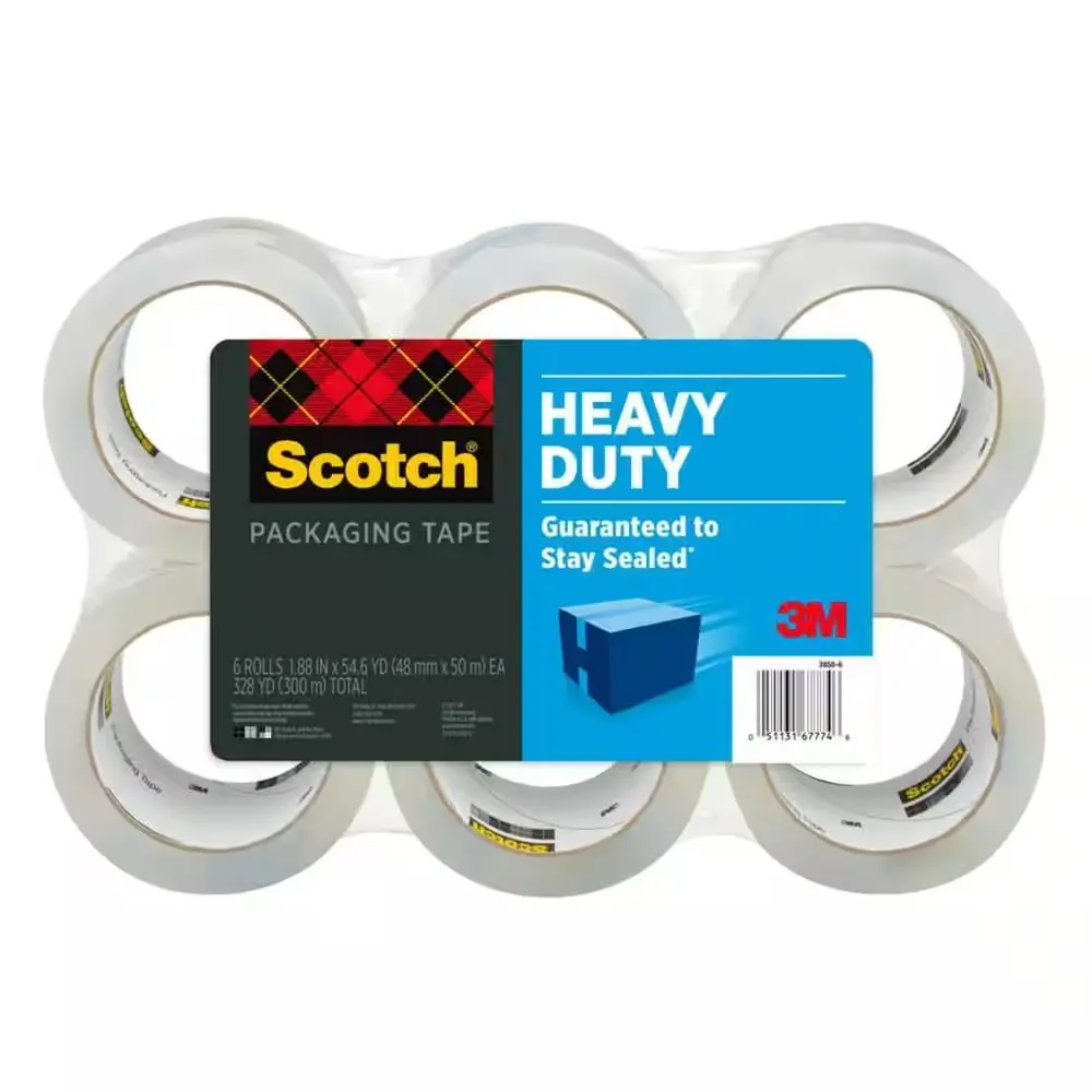 1.88 in. x 54.6 yds. Heavy Duty Shipping Packaging Tape