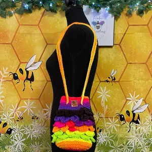 Neon Dragon Shoulder Bag
