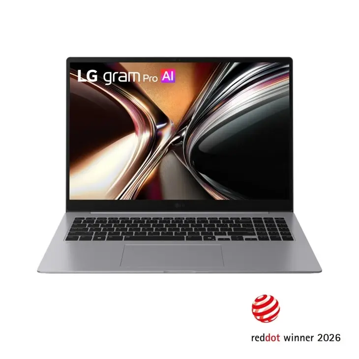 LG gram Pro 16 Inch Copilot+ PC, Windows 11 Home, Lightweight Dual AI Laptop, AMD Ryzen™ AI 7, 16GB RAM, 1TB SSD, Aerominum Silver