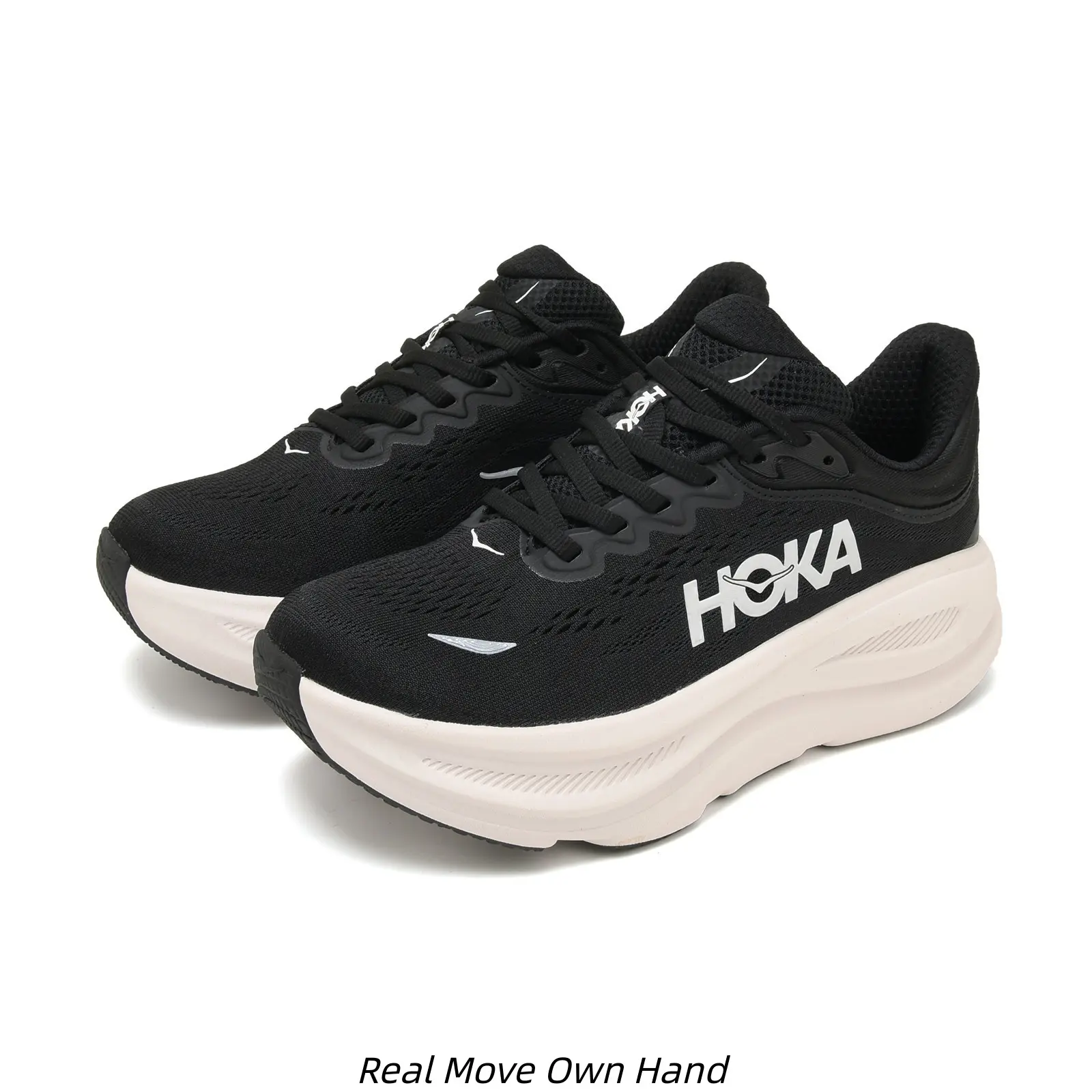 Black White Two Tone Platform Running Sneakers for Women Breathable Mesh Shock Absorb Lightweight Non Slip Daily Walking Athletic Trainers
