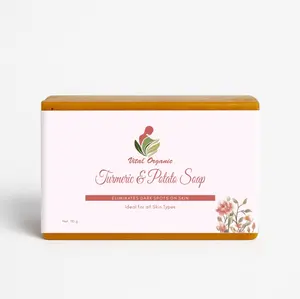 Vital Organic Turmeric & Potato Soap 110G - Natural Ingredients for Skin Care & Eco-Friendly Choice Cleansing Daily