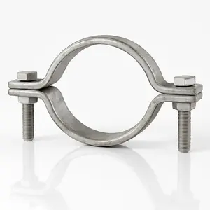 Galvanized Short Arm Riser Clamp – Pipe Support – 2", 3", 4" Sizes Available