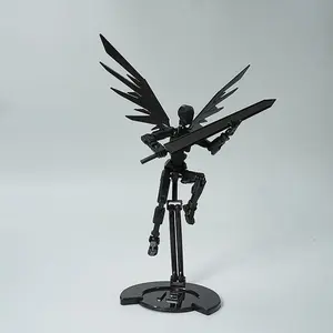 T13 Action Figure Figurine, Titan 13 Robot Toy, Multi-Jointed Poseable Model, 3D Printed Robot Character, Collectible Desktop Decoration