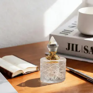 Portable Empty Perfume Bottles with Dropper | Refillable Essential Oil Vials for Women & Men | Reusable Cologne Pump Containers for Travel | Bright High-End | Daily Storage, Vanity Decor, Mother’s Day & Anniversary Gifts