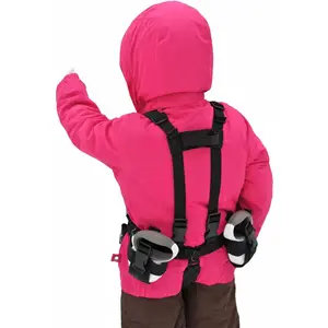 Kids Ski Trainer and Snowboard Trainer with Retractable Leashes and Tip Connector - Hand Assembled in Canada