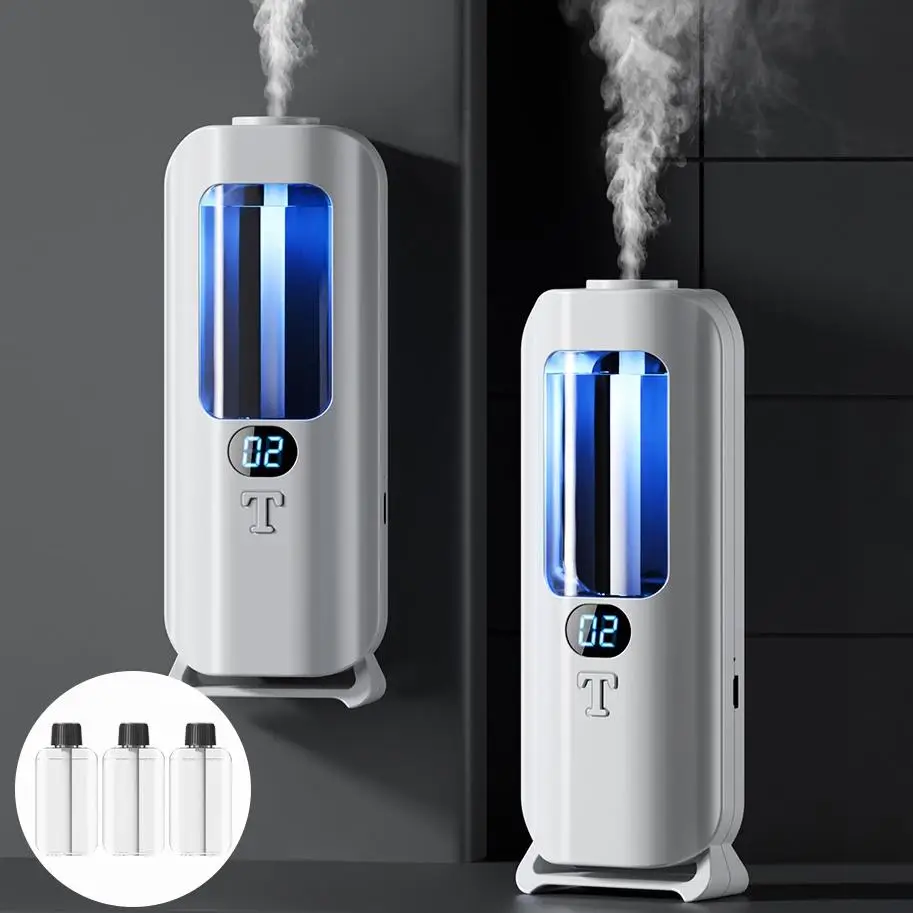 Smart Aromatherapy Machine, Rechargeable Aroma Diffuser with Essential Oil, Household Spray Diffuser, Home Fragrance Machine for Bathroom & Bedroom