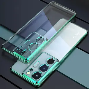 Please select a model to purchase Luxury Electroplate Case For Samsung Galaxy S24 S23 S22 S21 FE S20 Ultra Plus TPU Clear Camera Cover