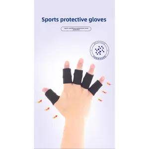 Sports finger protector for basketball and volleyball, thin, extended, breathable, pressurized support hand guard