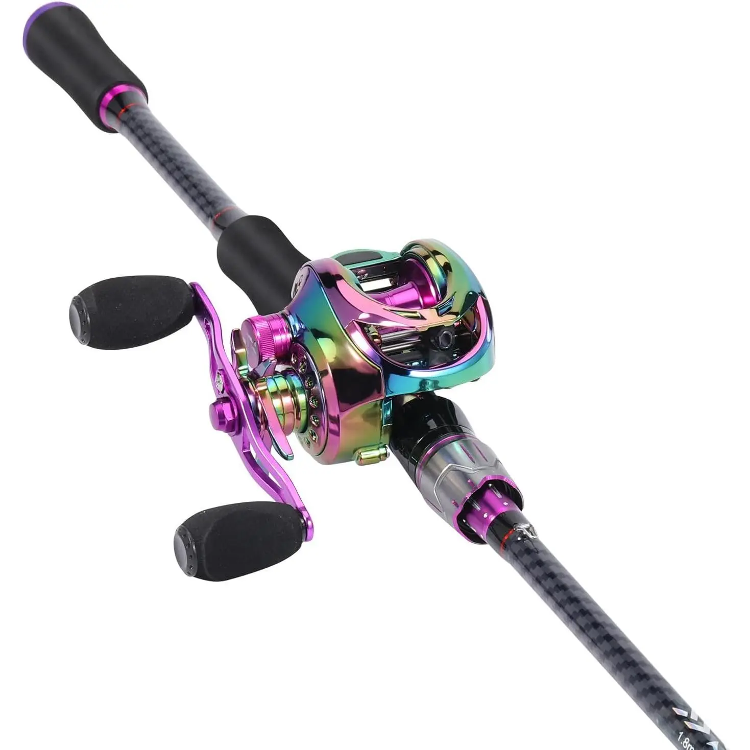 Baitcasting Fishing Combos, Carbon&Glass Fiber Composite 2 count Fishing  Rods with Casting Reel- 6'0" - TikTok Shop