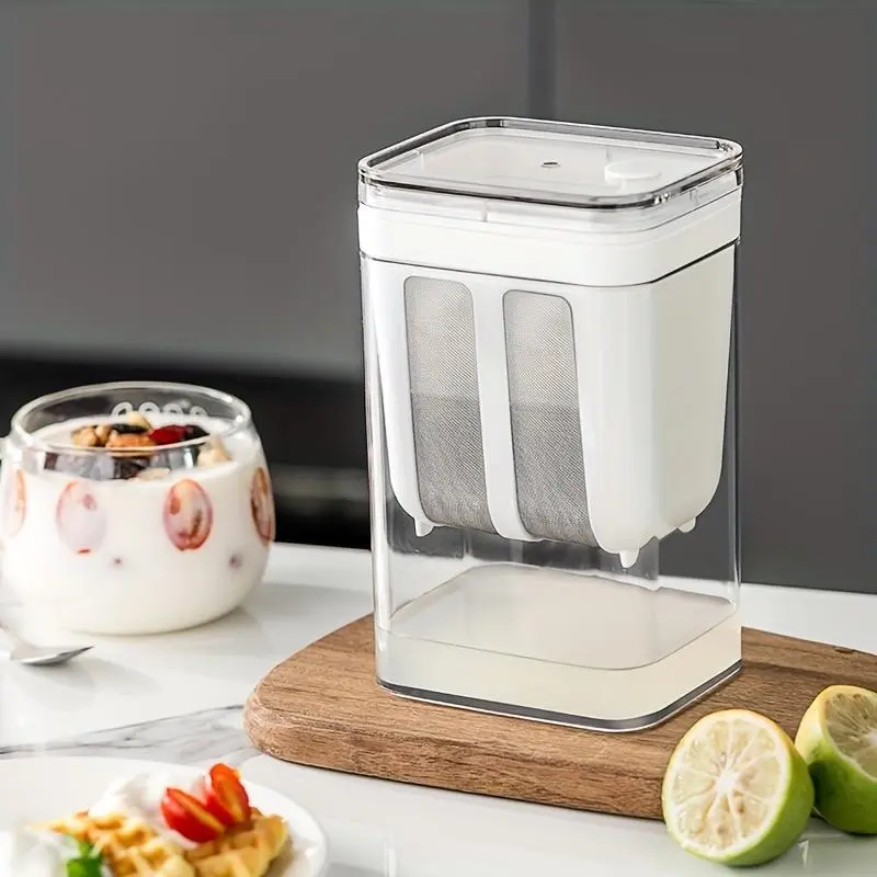 Greek Yogurt Filter Separator, Large Capacity Kitchen Tool, Kitchenware, Kitchen Gadgets, BPA Free, Ideal for Juices, Yogurts, Kefirs, Tofu, Cheese, Kitchen Strainer Utensils