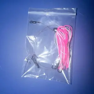 Kingfish Stinger Rig with Pink-and-White Skirt, Saltwater Fishing Lure Accessory for Targeting King Mackerel