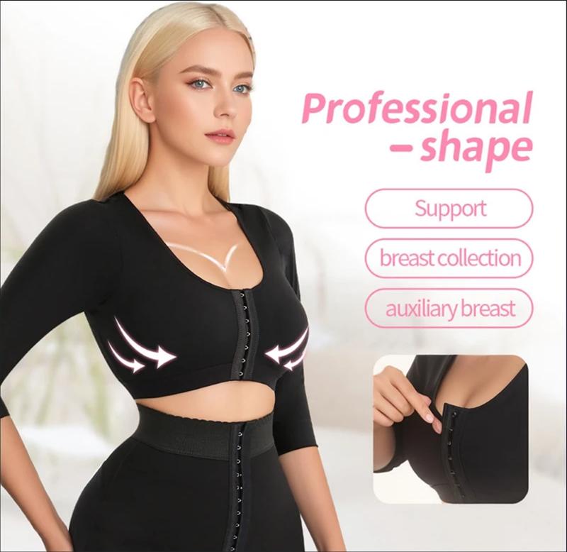 Arm Shaper for Women Post Surgery Arm Lipo Compression Sleeves Shaping Arm Front Closure Shapewear Bra Tops Arm Lift Plus Size S-5XL Round Neck Seamless Womenswear Clothes Basic Casual Black Crewneck Minimalist Arm Shaper for Women Post Surgery Arm Lipo Compression Sleeves Shaping Arm Front Closure Shapewear Bra Tops Arm Lift Plus Size S-5XL Round Neck Seamless Womenswear Clothes Basic Casual Black Crewneck Minimalist