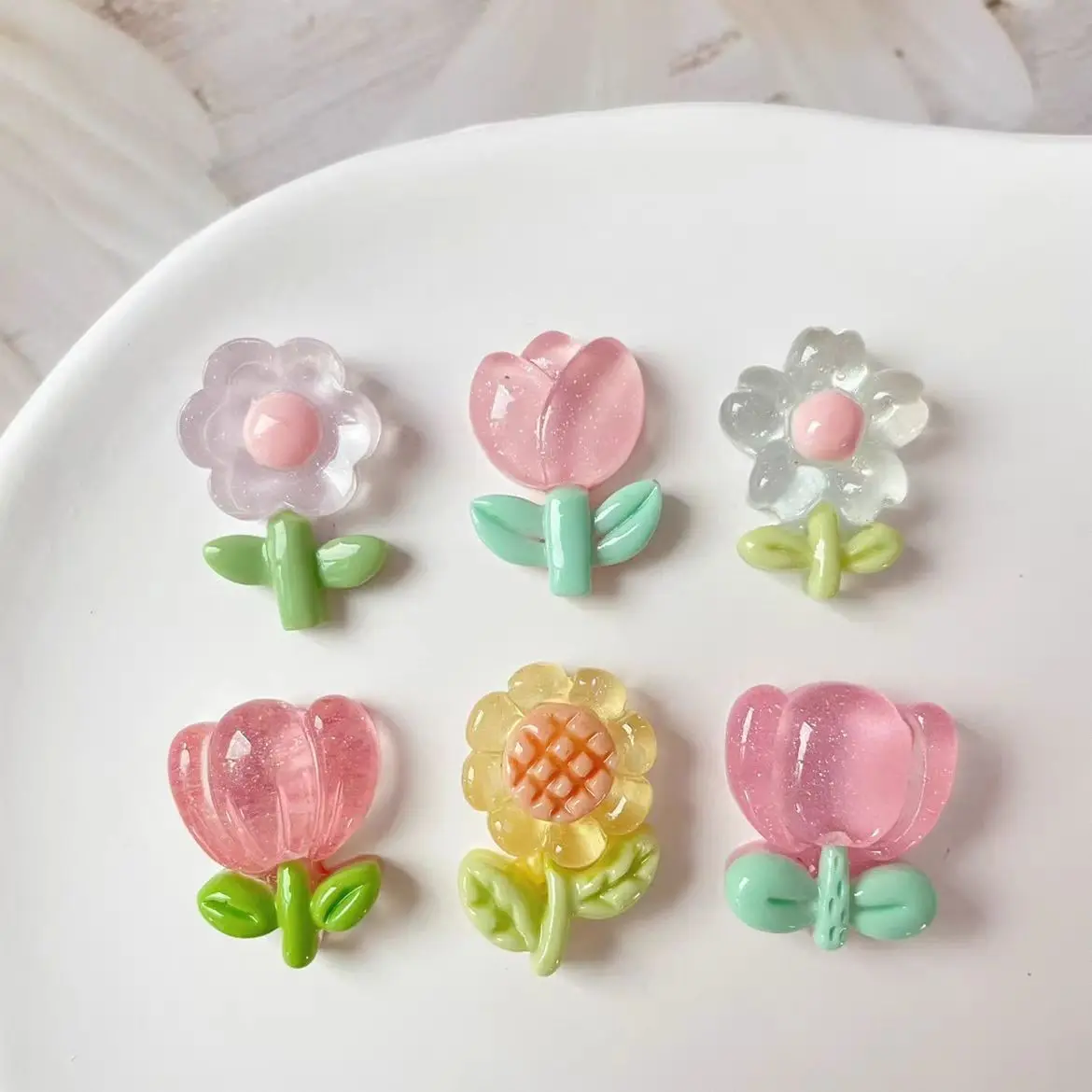 Cute Tulip Sunflower Refrigerator Magnets Set, Fridge Magnets Kitchen Office Whiteboard Storage Cabinet Dishwasher Personalized Magnet Decorations Home Decor, Cute Magnets For Fridge, Decorative Fridge Magnets