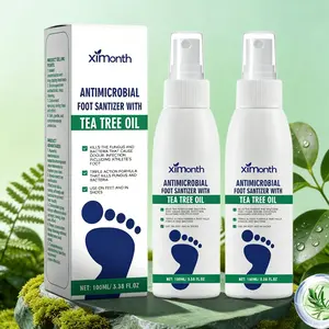 (3 bottles)Tea Tree Oil Foot Spray-Plantar Moisturizing Deodorant for Odor Control&Dry Feet Care,Natural Foot Sanitizer with Antifungal Properties,Clear Foot Sanitizer Spray,for Foot&Shoe Freshness Foot Care Aid Foot Moisturizer