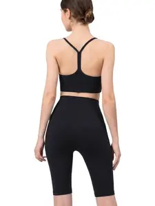 Women's High-Waisted Butt-Lift Yoga Shorts, Seamless Five-Quarter Workout Pants, Ideal for Fitness Running Cycling, Comfortable and Stylish