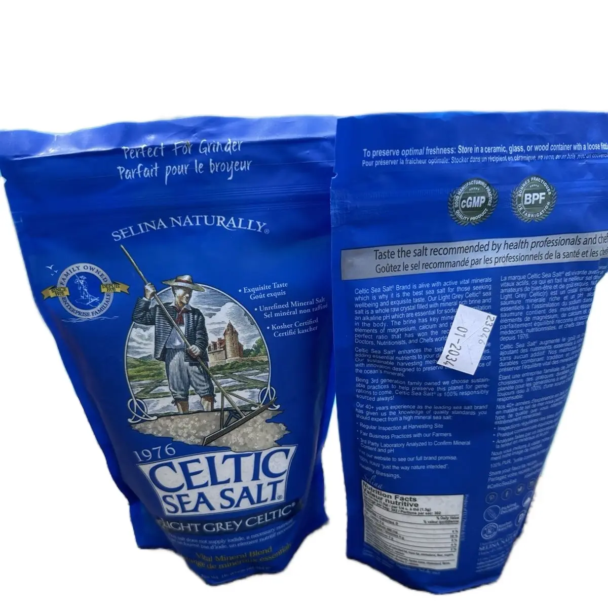 Full pound! Light Grey Celtic Sea Salt SELINA NATURALLY Flavor Full pound! Light Grey Celtic Sea Salt SELINA NATURALLY Flavor