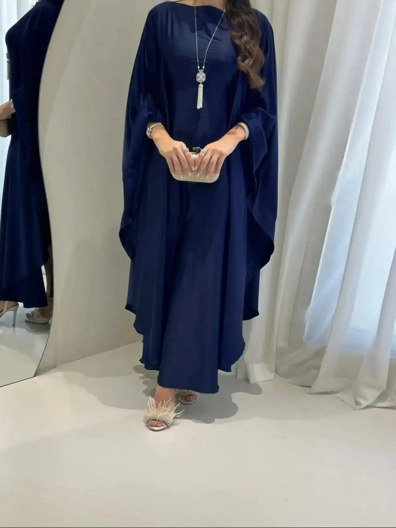 Women's Sleek Ramadan Plain Elegant Muslim Abaya Dress Versatile Wear, Islamic Loose Abayas, Long Loose-Fit Woven Fabric, Casual Style for All Seasons, No Waist Belt Design, Clothing, Basic Solid, Top Quality, Daily