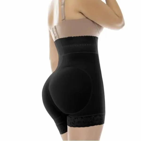 Uplady 6204 Mini Shapewear Shorts - Black Comfortable Body Shaping Undergarment for Women