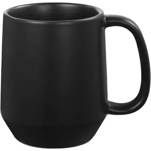 Miicol 16 oz Large Ceramic Coffee Mug Tea Cup, Great Gifting and Collecting for Office and Home, Microwave and Dishwasher Safe, Frosted Surface, Black Drinkware Tumbler iced coffee cups matcha kit set e cup