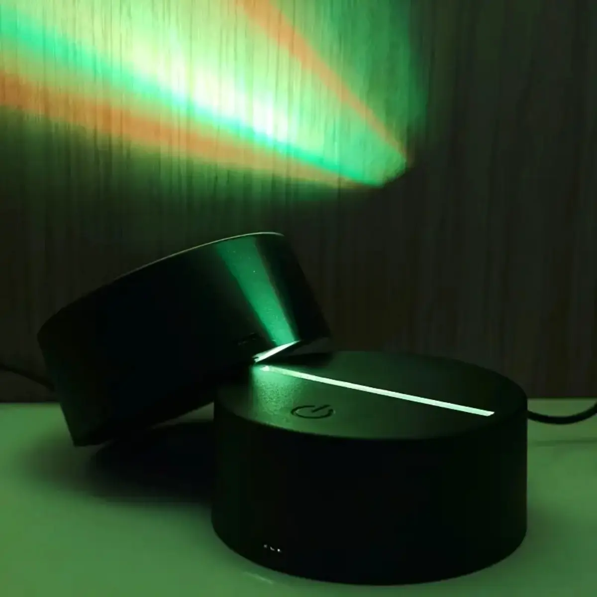 Touch Control LED Decorative Night Light Base, 7 Color Changing Modes, & Acrylic Resin Glass, Home Decor, Atmosphere Lighting, No Batteries Included