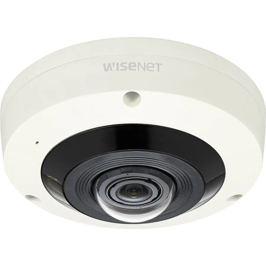 Wisenet XNF-8010RV 6 Megapixel Outdoor Network Camera, Color Fisheye Lens Security Camera (XNF8010RV)