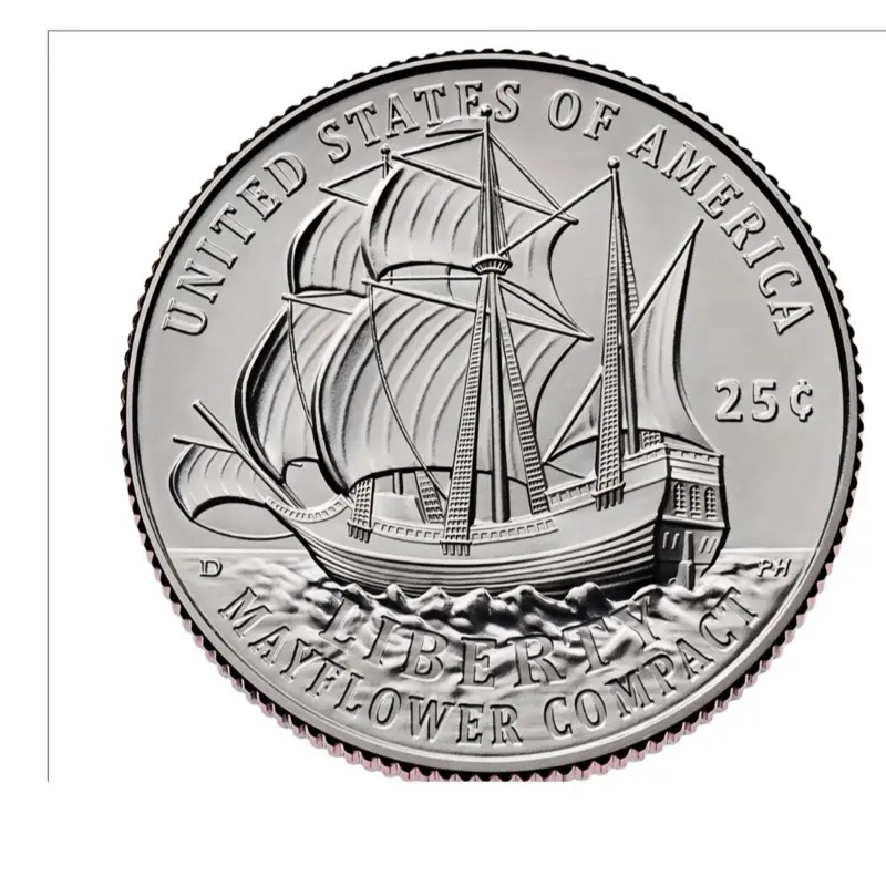 2026 P & D Semiquincentennial Quarters Mayflower Compact/Pilgrims **Two Coins from the US Mint**