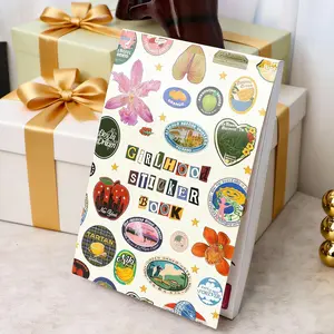 Girlhood Sticker Book, 1260+ Aesthetic Stickers, Cute Illustration Stickers, Retro-Style Stickers for Notebooks, Scrapbook,  Backpacks, Water Bottles, Phone Cases, DIY Creative Gifts for Friends and Family