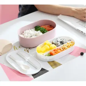 Nordic Style Wooden Sushi Lunch Box Sealed Leak-Proof Lunch Box With Cutlery