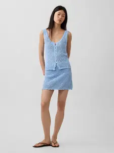 Gap Women's Pointelle Mini Sweater Skort