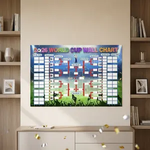 2026 FIFA World Cup Match Schedule Poster | Interactive Match Tracking Chart | Perfect for Home, Office, and Viewing Parties