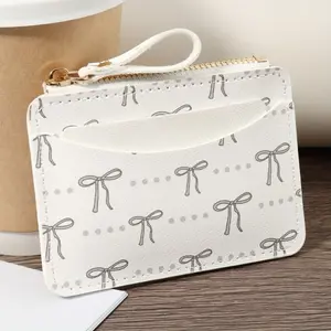 [Elegant Stylish Wallet] New Classic Printed Women's Card Bag, Ultra-Thin and Lightweight Multi Slot Card Bag, Portable Cash and Credit Card Storage, Elegant and Stylish Zipper Wallet