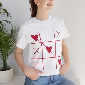 Unisex Jersey Short Sleeve Tee Womenswear Cotton Casual