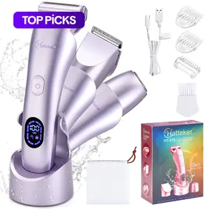3 in 1 Women's Electric Shaver, Bikini Trimmer, Electric Hair Shaver and Razor, Rechargeable Body and Facial Epilator, Gentle Hair Removal Tool, Gift for Girl, Multifunctional Hair Shaver