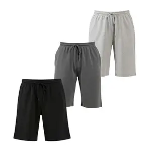 Men’s Cotton Terry Shorts S-3XL Cotton Blend Relaxed Fit French Terry Sweat Shorts with Single Side Back Packets Elastic Waistband Knee High Gym Causal Lounge Shorts Regular Big & Tall Menswear