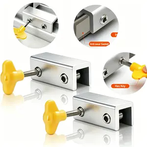 Adjustable Window Lock, Enhance Home Security, Prevent Break-, Easy Installation, Durable Design, Ideal for Residential Use