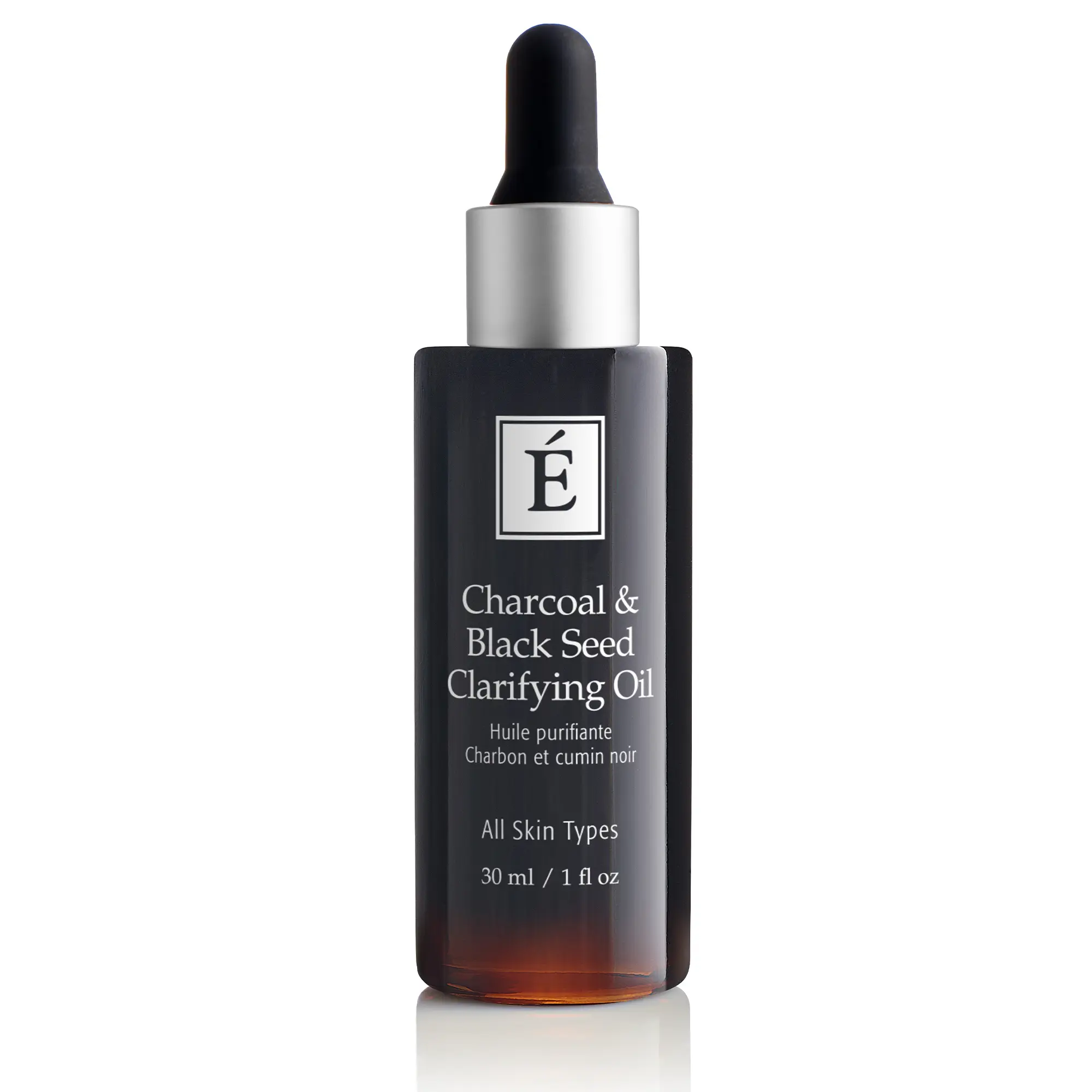 Eminence Organics Charcoal & Black Seed Clarifying Serum Oil - Smooth, Lightweight, Hydrating Evening Skincare Treatment