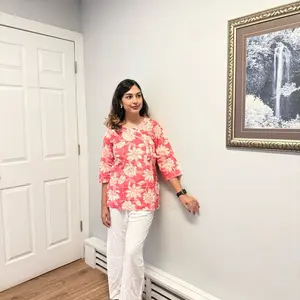 Elegant Short Kurti with Plazo in Pink Floral Design for Stylish Wear