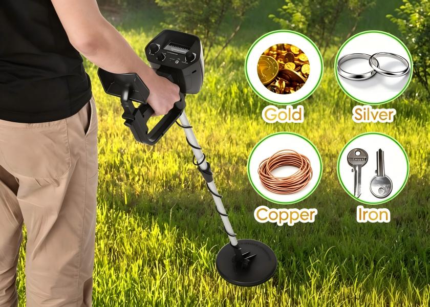 Professional Metal Detector Kit | Heavy-Duty Folding Shovel & Adjustable Search Coil for Camping & Treasure Hunting