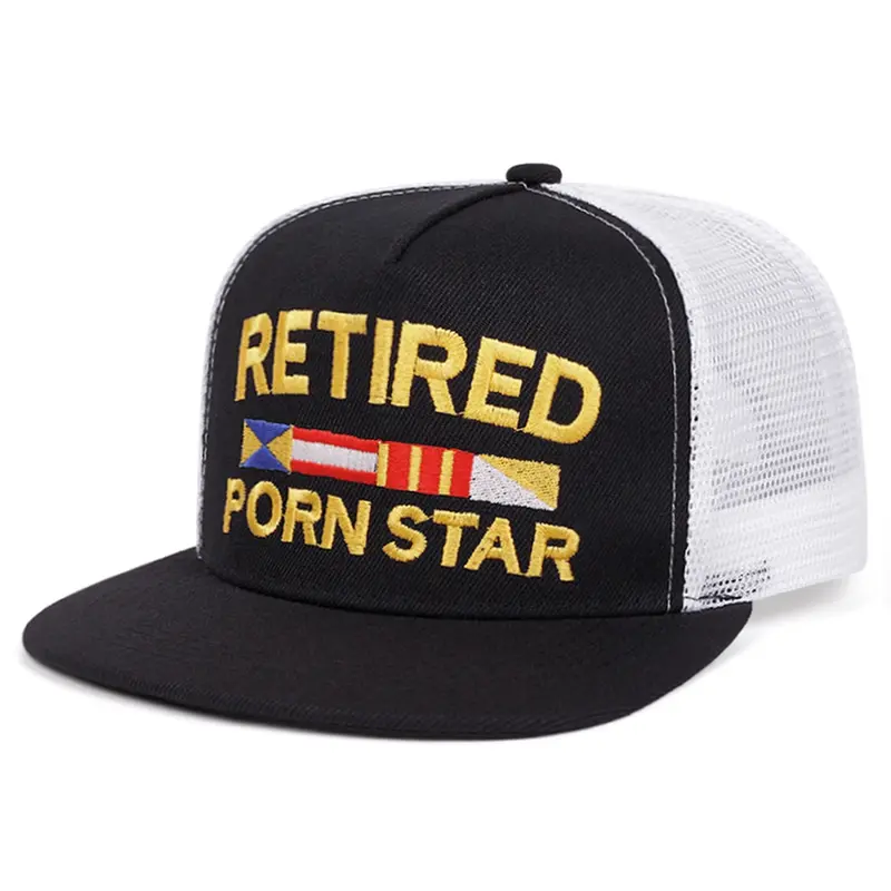 2026 New Flat Brim Baseball Cap Adjustable, Trendy Hip Hop Skateboarding Hat, Unisex Breathable Mesh Trucker Cap with Letter Embroidery, Casual Outdoor Sports Sun Hat, Adjustable Streetwear Hat