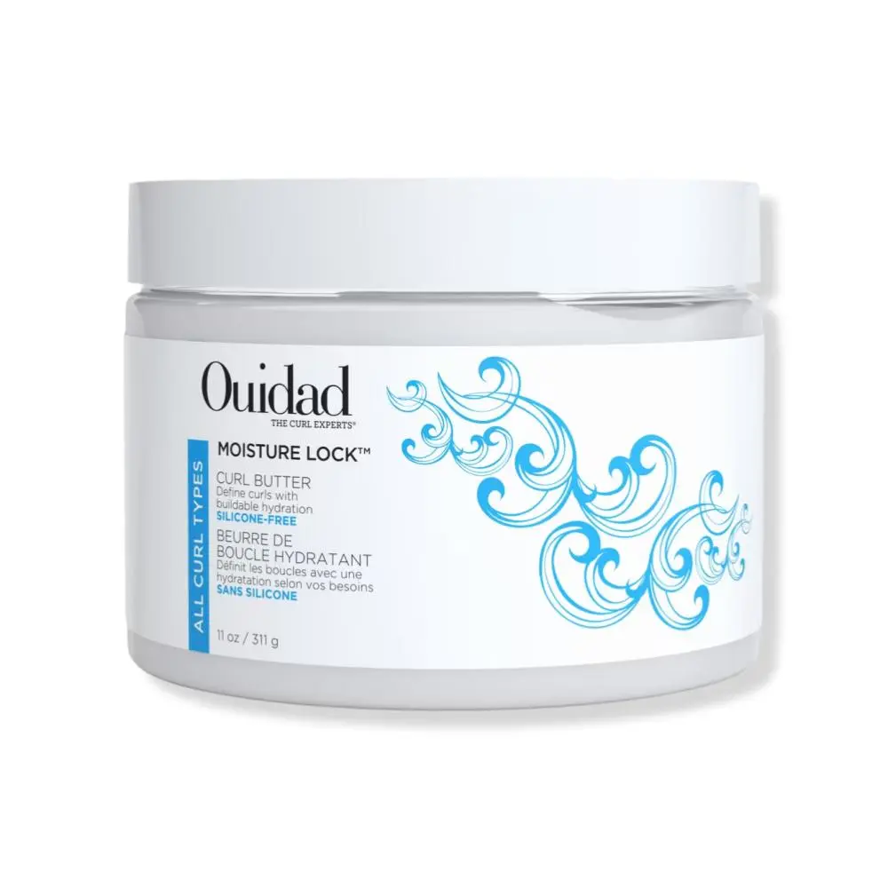 Ouidad Moisture Lock Curl Butter, Hydrating & Defining Styling Cream with Shea, Mango & Avocado Oil, Curly Hair Products, 11 oz, Haircare