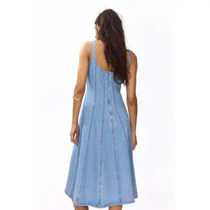 H&M Denim midi dress