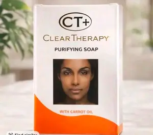 Title: CT+ Clear Therapy Carrot Cleansing Soap 175g – Gentle Daily Facial & Body Cleanser