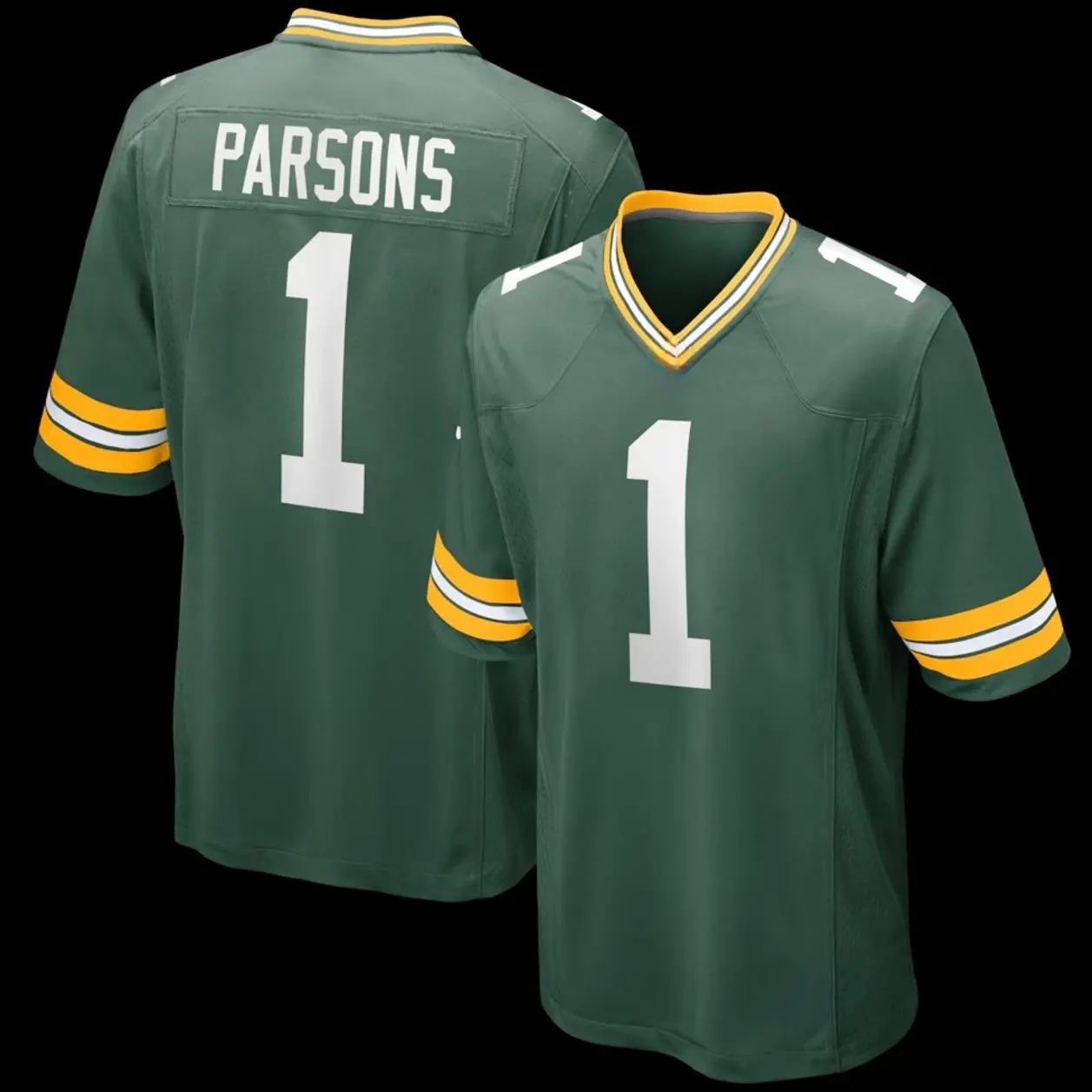 Unisex Football inspired by Parsons 1 Green Bay Game Player Jersey - Green