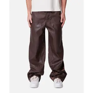 MNML Baggy Nylon Carpenter Pants Brown