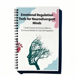 Neurodiverse Emotion Regulation Planner Book, Sensory Balance, Overload Support, Energy Tracking System, Daily Calm Habits Pages