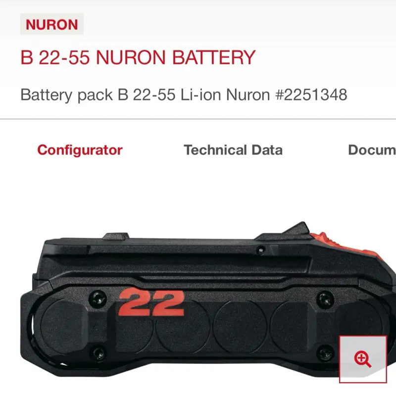 B 22-55 NURON BATTERY B 22-55 NURON BATTERY