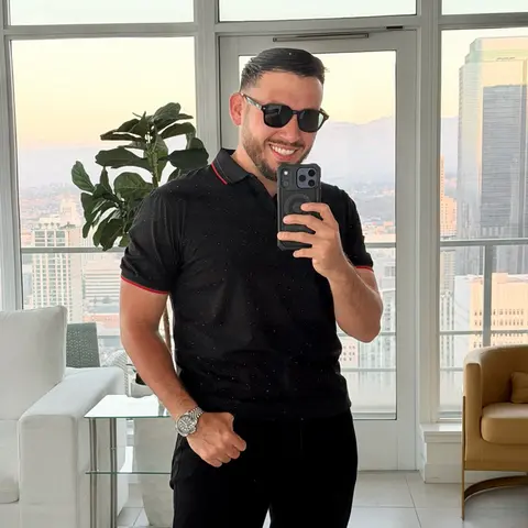 GAEL RHINESTONES POLOS (FITTED) —  MENSWEAR