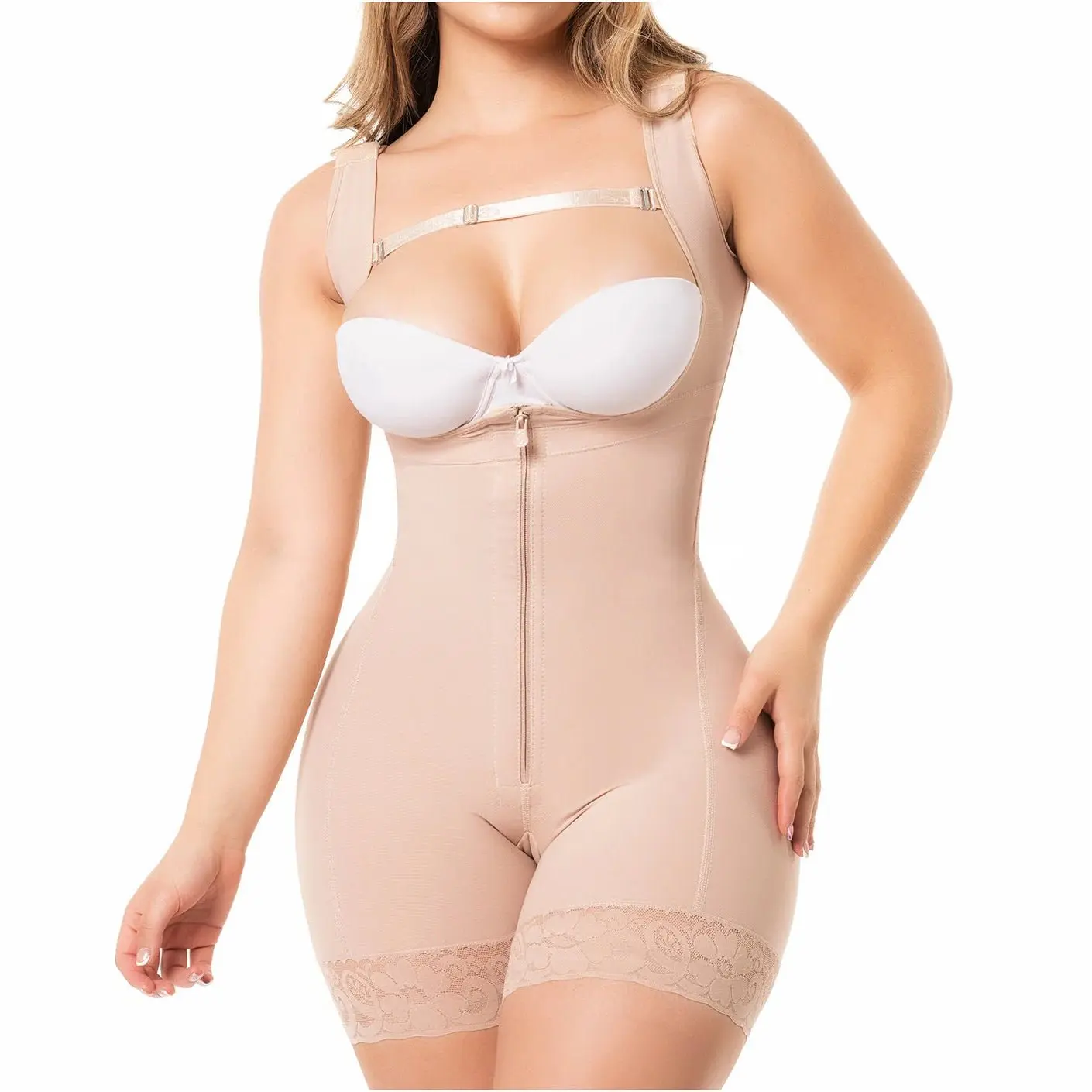 Fajas Salome 0217 – Colombian Full Body Shaper | Firm Compression, Smooth, Garment, Fabric, Everyday, Adjustable, Shapewear