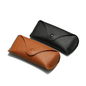 Fashion PU Leather Sunglasses Case Soft Portable Eyeglass Pouch For Men Women Luxury Designer Glasses Box Bag Protector
